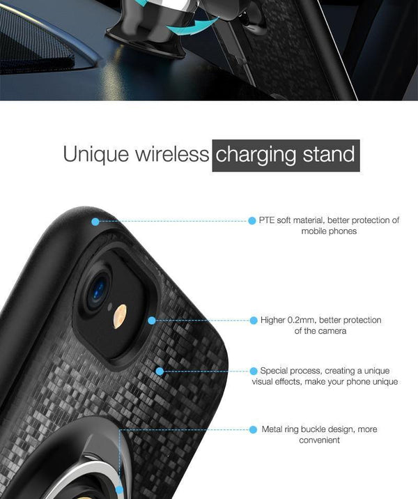 Planet Gates China / Black / for iPhone 6 6S Suntaiho Wireless Car Charger Magnetic phone case charger for iPhone 6s Plus Fast Charging Wireless Magnetic Charging Phone7plus
