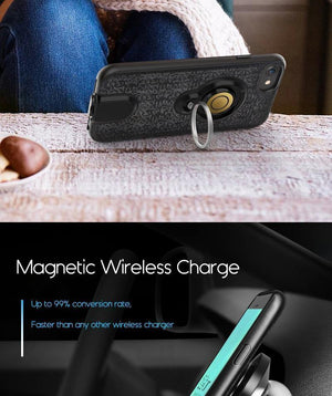 Planet Gates China / Black / for iPhone 6 6S Suntaiho Wireless Car Charger Magnetic phone case charger for iPhone 6s Plus Fast Charging Wireless Magnetic Charging Phone7plus