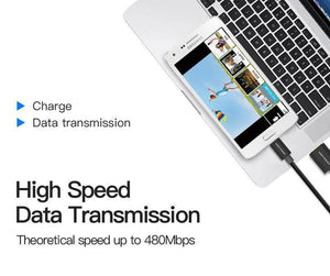 Planet Gates China / Black Gold Plated / 0.5m Vention Micro USB Fast Charger Cable USB Data Cable Mobile Phone Cable for Samsung Galaxy S4 HTC LG Android Smartphone Microusb