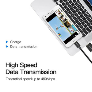 Planet Gates China / Black Gold Plated / 0.5m Vention Micro USB Fast Charger Cable USB Data Cable Mobile Phone Cable for Samsung Galaxy S4 HTC LG Android Smartphone Microusb