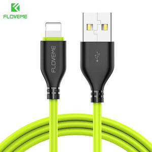 Planet Gates China / Black Green / 30cm FLOVEME USB Cable for iPhone 7 8 X 2.2A Charging Sync 0.3m 1m Mobile Phone Cables For Apple iPhone 10 6 7 8 Plus 5s Charger Cabo