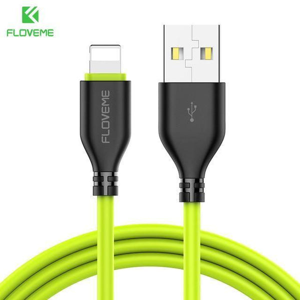 Planet Gates China / Black Green / 30cm FLOVEME USB Cable for iPhone 7 8 X 2.2A Charging Sync 0.3m 1m Mobile Phone Cables For Apple iPhone 10 6 7 8 Plus 5s Charger Cabo