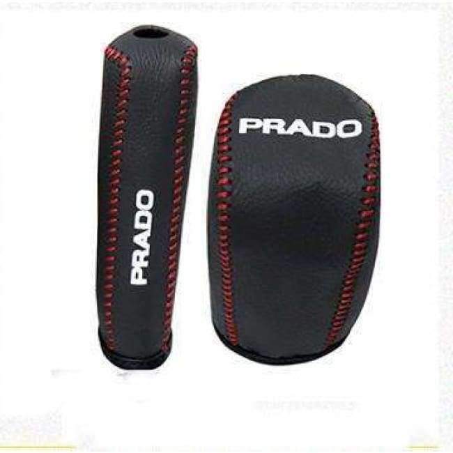 Planet Gates China / Black Hand Sewing Leather Car Gear Shift Knob For Toyota Land Cruiser Prado FJ150 2010 2011 2012 2013 2014 2015 2016 2017 Accessories