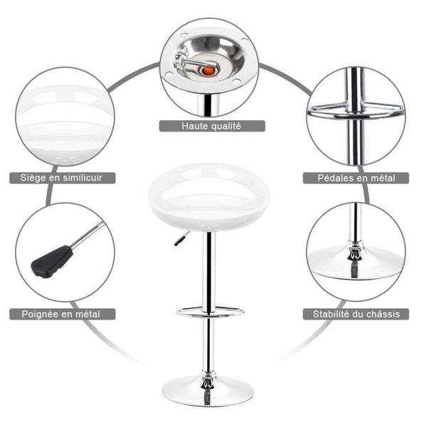 Planet Gates China / Black HOT SALE 2pcs/pair Adjustable Gas Lift Bar Stools ABS Plastic Seat Green Modern Living Room Chairs New Arrival HWC