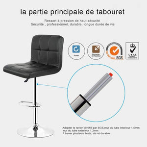 Planet Gates China / Black JEOBEST 2pcs Synthetic Leather Swivel Bar Stools Chairs Height Adjustable Pneumatic Heavy-duty Counter Pub Chair 2 color HWC