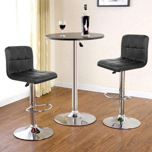 Planet Gates China / Black JEOBEST 2pcs Synthetic Leather Swivel Bar Stools Chairs Height Adjustable Pneumatic Heavy-duty Counter Pub Chair 2 color HWC