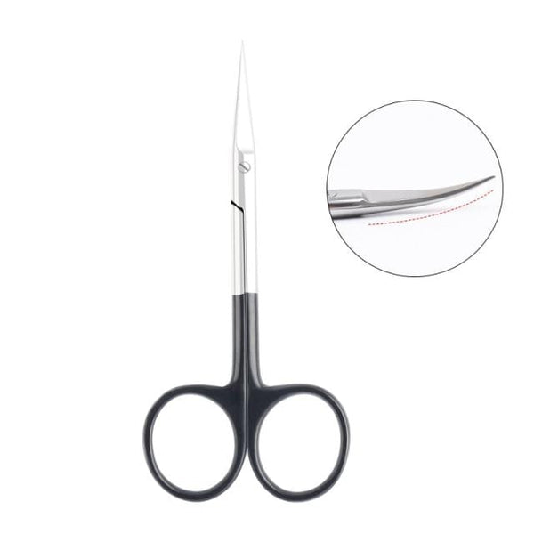 Planet Gates China / black Manicure Scissors Curved Tip Scissors Professional Stainless Steel Nail Dead Skin Remover Nail Clipper Salon Nail Tools