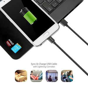 Planet Gates China / Black Micro USB / 3pcs-1M Suntaiho Micro USB Cable 3 PCS 1M/2M/3M Nylon Metal Fast Charger 5V/2.1A Mobile Phone  Android USB Cable for Xiaomi HTC LG Samsu