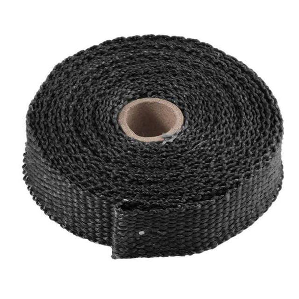 Planet Gates China / black Motorcycle Exhaust Thermal Tape  Header Heat Wrap Manifold Insulation Roll 1.5mm*25mm*5m Turbo Heat Insulation Tape