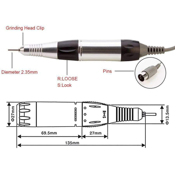 Planet Gates China / Black Nail Drill Tools 30000RPM 18W Electric Acrylic File Nail Cutter Machine Nail Drill Machine Kits For Pedicure Manicure