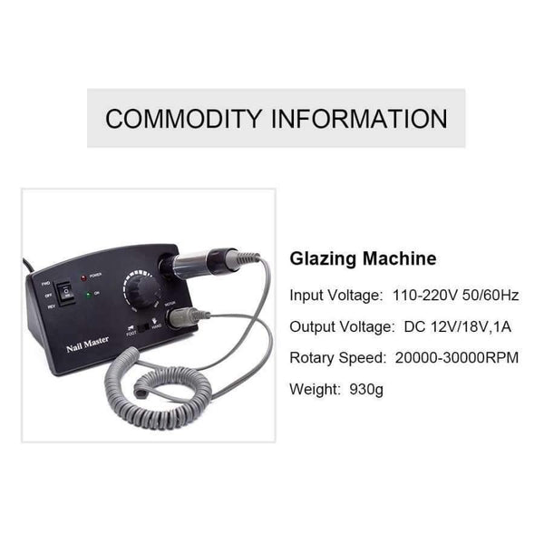 Planet Gates China / Black Nail Drill Tools 30000RPM 18W Electric Acrylic File Nail Cutter Machine Nail Drill Machine Kits For Pedicure Manicure