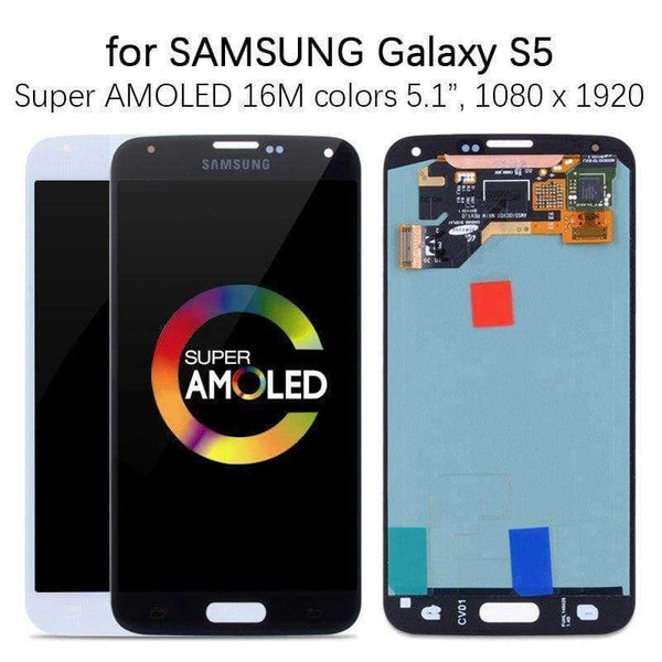 Planet Gates China / Black No Frame LCD For SAMSUNG S5 LCD Touch Screen For SAMSUNG Galaxy S5 LCD Display Screen S5 i9600 G900 LCD Parts