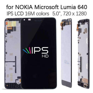 Planet Gates China / Black No Frame Lumia 640 Screen For NOKIA Microsoft Lumia 640 Display Touch Screen with Frame for NOKIA Lumia 640 LTE LCD Replacement