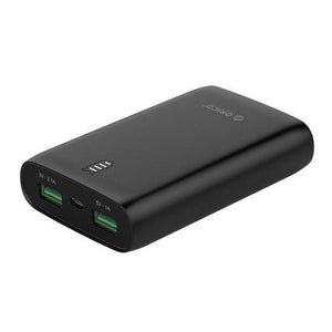 Planet Gates China / Black ORICO 6000mAh Power Bank Dual USB with LED Indicator For iPhone Mobile Phone External Battery Pack Mini Portable Power Bank