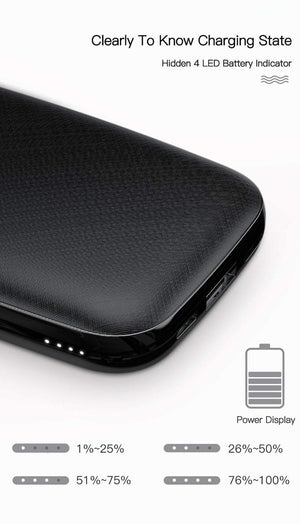 Planet Gates China / Black Power Bank Baseus 10000mAh Mini Power Bank For iPhone Samsung Huawei Xiaomi Powerbank Portable USB Charging Power Bank External Battery