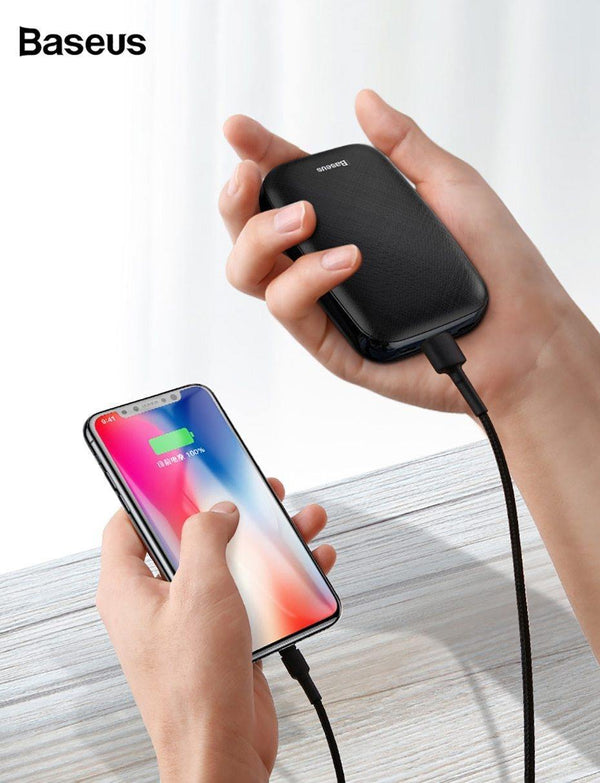Planet Gates China / Black Power Bank Baseus 10000mAh Mini Power Bank For iPhone Samsung Huawei Xiaomi Powerbank Portable USB Charging Power Bank External Battery