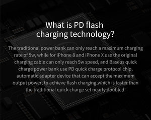 Planet Gates China / Black Powerbank Baseus 20000mAh Dual USB Quick Charge 3.0 Power Bank For Samsung S9 iPhone X Xs Max Huawei Phone Powerbank USB PD Fast Charging