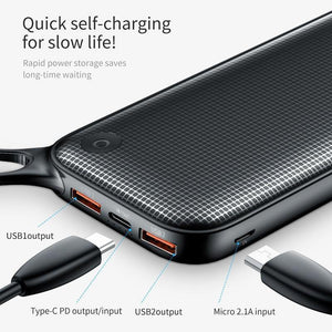 Planet Gates China / Black Powerbank Baseus 20000mAh Dual USB Quick Charge 3.0 Power Bank For Samsung S9 iPhone X Xs Max Huawei Phone Powerbank USB PD Fast Charging