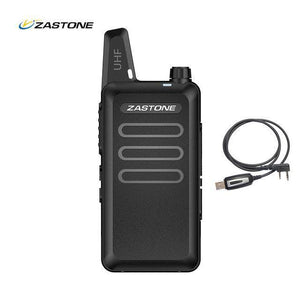 Planet Gates China / black radio cable Zastone X6 UHF 400-470MHz MINI Radio Handheld Two-Way Communication Equipment Portable Walkie Talkie With headset Cable ZT-X6