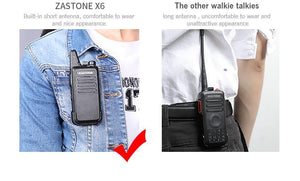 Planet Gates China / black radio Zastone X6 UHF 400-470MHz MINI Radio Handheld Two-Way Communication Equipment Portable Walkie Talkie With headset Cable ZT-X6