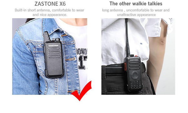 Planet Gates China / black radio Zastone X6 UHF 400-470MHz MINI Radio Handheld Two-Way Communication Equipment Portable Walkie Talkie With headset Cable ZT-X6