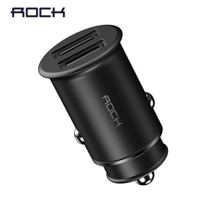 Planet Gates China / Black Rock 5V4.8A Dual USB Car Charger for iPhone Samsung Huawei Xiaomi Mobile Phone Fast Car Phone Charger USB Travel Car-Charger