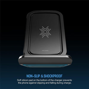 Planet Gates China / Black ROCK 7.5W/10W Qi Wireless Charger with Cooling Fan for iPhone XS MAX XR X Samsung Galaxy S9 8 Note 9 Fast Phone Charger Holder
