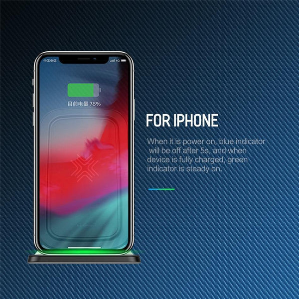 Planet Gates China / Black ROCK 7.5W/10W Qi Wireless Charger with Cooling Fan for iPhone XS MAX XR X Samsung Galaxy S9 8 Note 9 Fast Phone Charger Holder