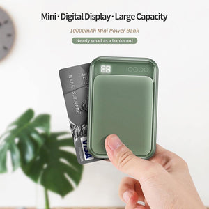 Planet Gates China / Black ROCK Led Mini Power Bank 10000mAh Portable External Battery Thin Poverbank For iPhone X 8 7 6 Samsung S8 S9 Xiaomi mi power bank