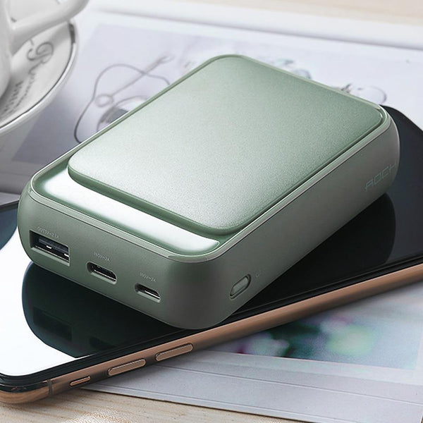 Planet Gates China / Black ROCK Led Mini Power Bank 10000mAh Portable External Battery Thin Poverbank For iPhone X 8 7 6 Samsung S8 S9 Xiaomi mi power bank