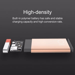 Planet Gates China / Black ROCK Power Bank 5000Mah Portable Charger Dual Input Ports Powerbank External Battery for iPhone Samsung Xiaomi Metal Alloy