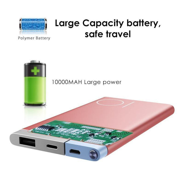 Planet Gates China / Black ROCK Power Bank 5000Mah Portable Charger Dual Input Ports Powerbank External Battery for iPhone Samsung Xiaomi Metal Alloy