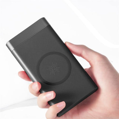 Planet Gates China / Black ROCK QI Wireless Charger Power Bank 10000mah Portable External Battery Charger Powerbank For iphone Samsung Xiaomi