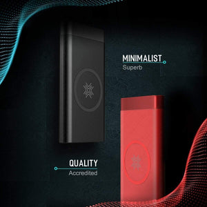 Planet Gates China / Black ROCK QI Wireless Charger Power Bank 10000mah Portable External Battery Charger Powerbank For iphone Samsung Xiaomi