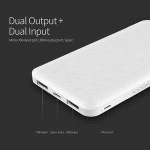 Planet Gates China / Black ROCK Slim 10000 mAh Power Bank,Portable Powerbank battery power-bank 10000mah With LED Light for Mobile Phone for Ultra-thin