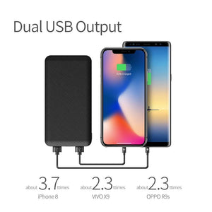 Planet Gates China / Black ROCK Slim 10000 mAh Power Bank,Portable Powerbank battery power-bank 10000mah With LED Light for Mobile Phone for Ultra-thin