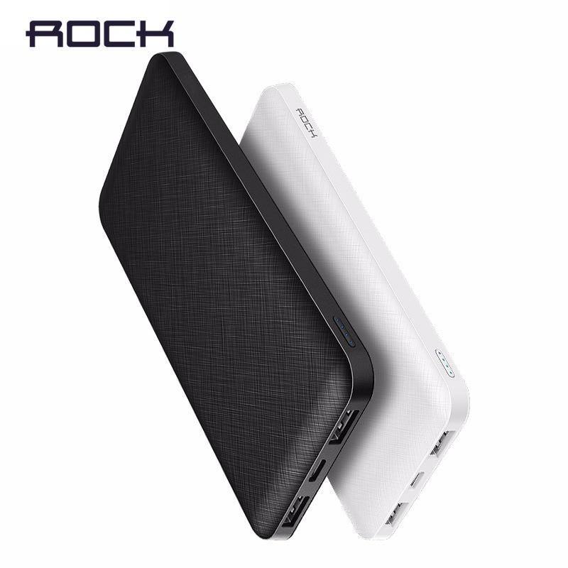 Planet Gates China / Black ROCK Slim Power Bank 10000 mAh Portable Charging Ultra thin Powerbank external battery backup pack for iPhone poverbank 10000mah