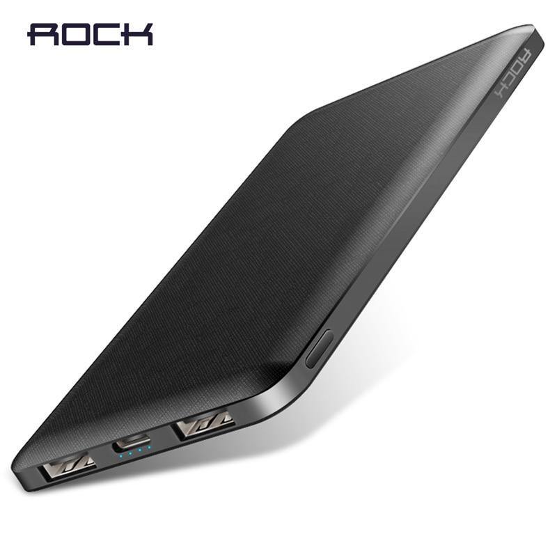 Planet Gates China / Black ROCK Slim Power Bank 10000 mAh Portable Charging Ultra thin Powerbank external battery backup pack for iPhone poverbank 10000mah