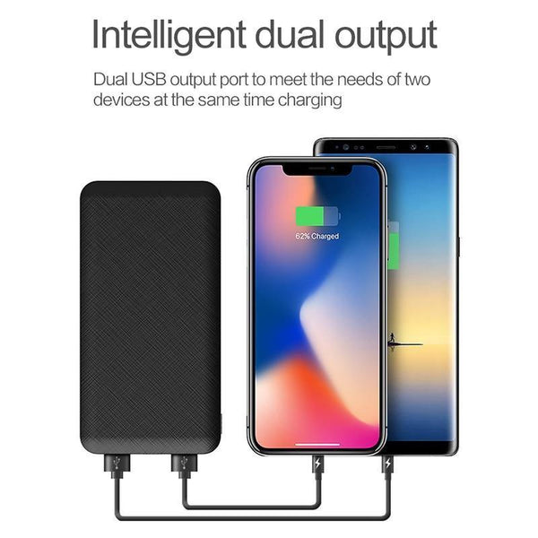 Planet Gates China / Black ROCK Slim Power Bank 10000 mAh Portable Charging Ultra thin Powerbank external battery backup pack for iPhone poverbank 10000mah
