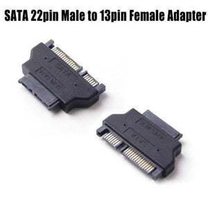 Planet Gates China / Black Slimline SATA Adapter Serial ATA 7+15 22pin Male to Slim 7+6 13pin Female Adapter for Desktop Laptop HDD CD-ROM Hard Disk Drive