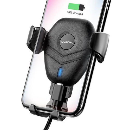 Planet Gates China / Black Ugreen Qi Car Wireless Charger for iPhone Xs XR X 8 10W Fast Wireless Charging for Samsung Galaxy S9 S8 Car Phone Holder Charger