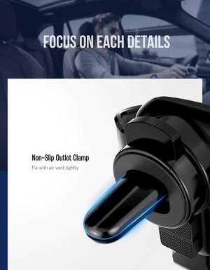 Planet Gates China / Black Ugreen Qi Car Wireless Charger for iPhone Xs XR X 8 10W Fast Wireless Charging for Samsung Galaxy S9 S8 Car Phone Holder Charger