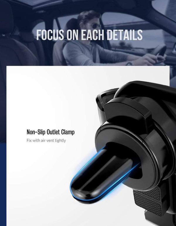 Planet Gates China / Black Ugreen Qi Car Wireless Charger for iPhone Xs XR X 8 10W Fast Wireless Charging for Samsung Galaxy S9 S8 Car Phone Holder Charger