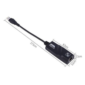 Planet Gates China / Black USB Ethernet Adapter Network Card USB 3.0 to RJ45 Lan Gigabit Internet for Computer