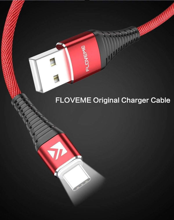 Planet Gates China / Black With LED / 1M FLOVEME LED USB Type C Cable For One Plus 6 5t Xiaomi Mi6 Mobile Phone Type-C Charger Cable For Samsung Galaxy Note 9 8 S9 USB C