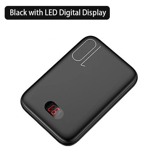 Planet Gates China / Black with LED Power Bank for xiaomi mi iPhone,USAMS Mini Pover Bank 10000mAh LED Display Powerbank External Battery Poverbank  Fast charging