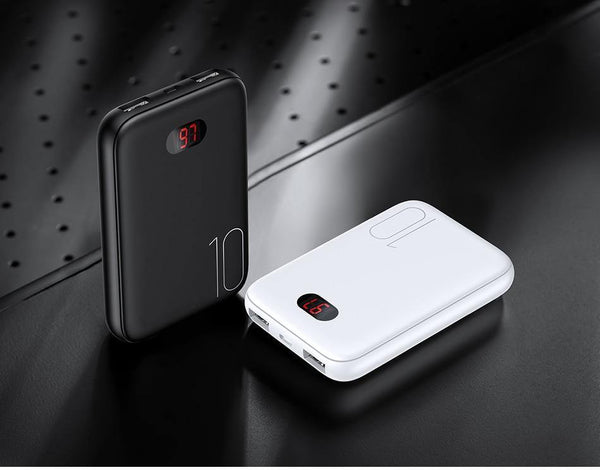 Planet Gates China / Black with LED Power Bank for xiaomi mi iPhone,USAMS Mini Pover Bank 10000mAh LED Display Powerbank External Battery Poverbank  Fast charging
