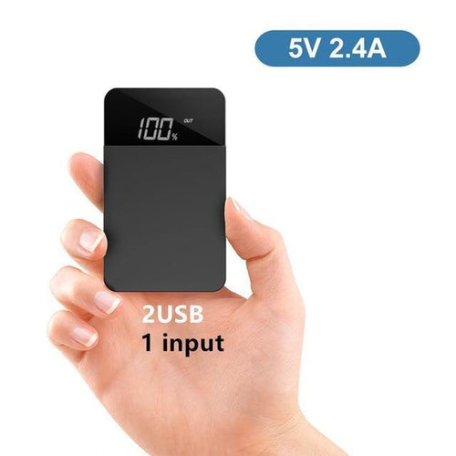 ROCK Mini 10000mAh Power Bank with Digital Display Dual USB External Battery PoverBank Powerbank for iphone XS Max Xiaomi - Planet Gates