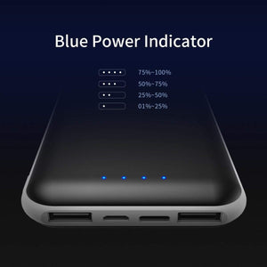 Planet Gates China / Black2 ROCK Power Bank 20000mAh Portable External Battery Charger Dual USB PowerBank for iphone Samsung Xiaomi
