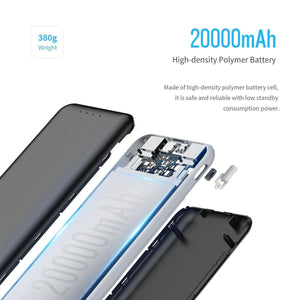 Planet Gates China / Black2 ROCK Power Bank 20000mAh Portable External Battery Charger Dual USB PowerBank for iphone Samsung Xiaomi